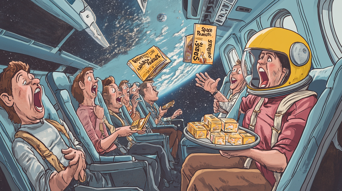 Image for In-Flight Amenities: Space Peanuts and Zero-Gravity Legroom