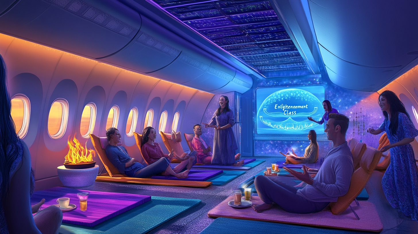 Image for Economy Class? Try "Enlightenment Class"