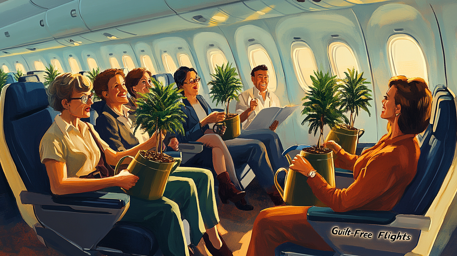 Image for In-Flight Amenities Now Include Watering Can Demonstrations