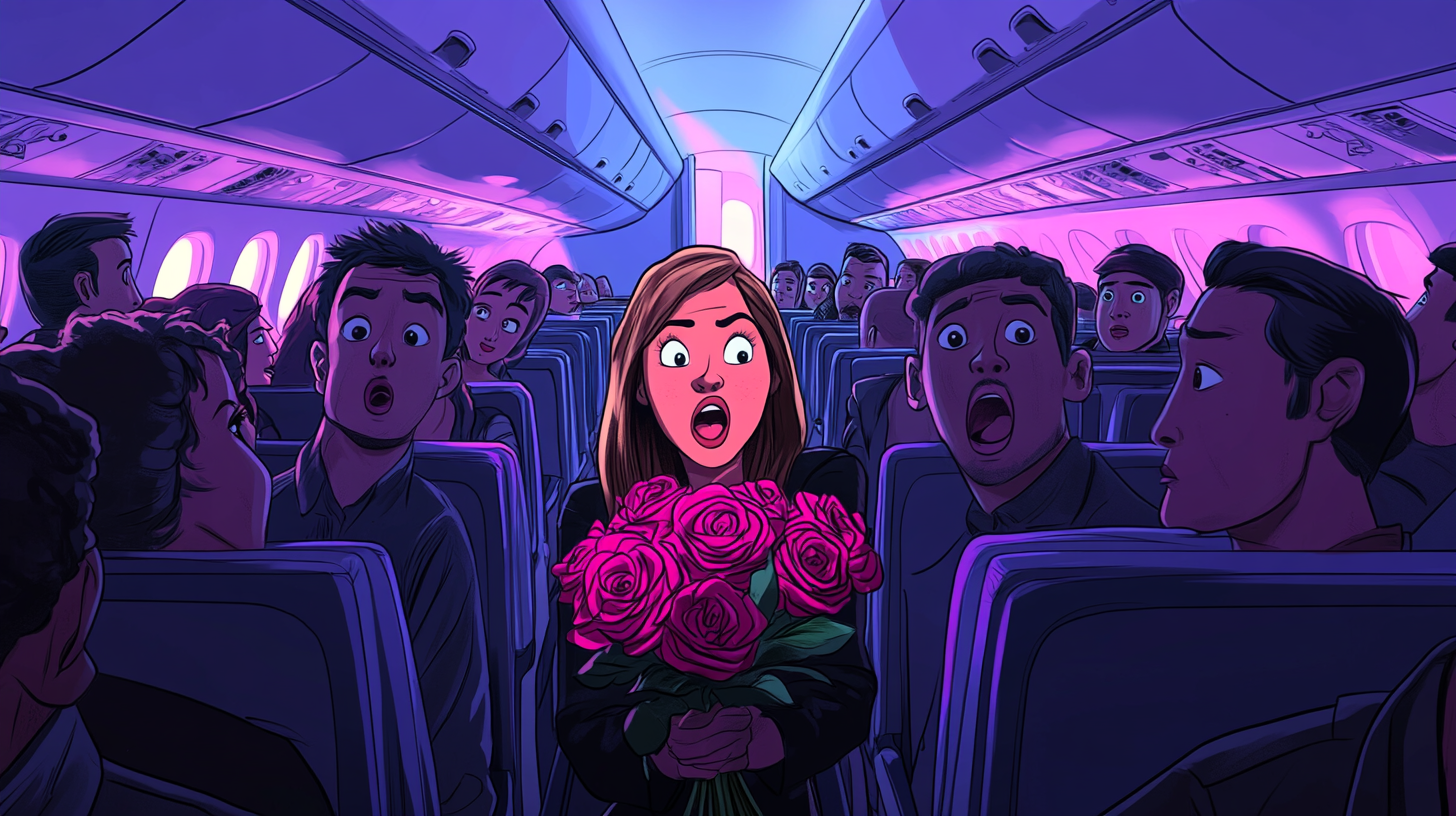 Image for "It's Like Flying Inside a Reality Show, Minus the Roses"