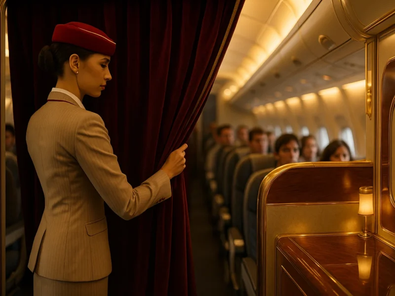 a woman opening a curtain in an airplane