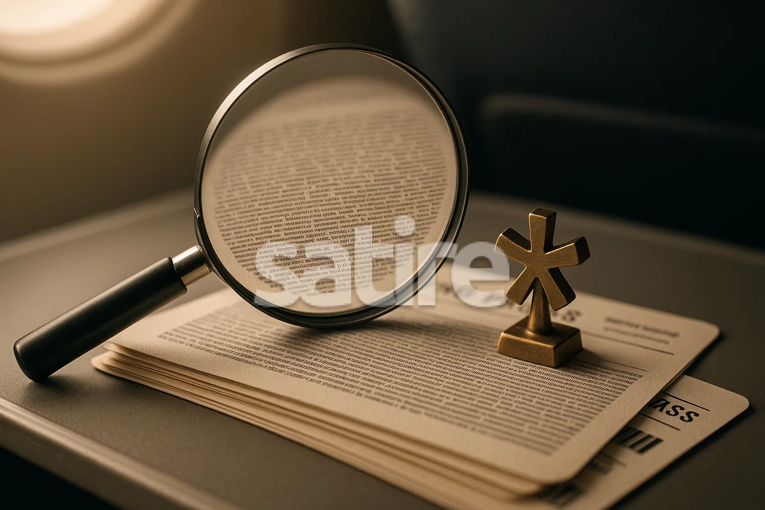 a magnifying glass on a book