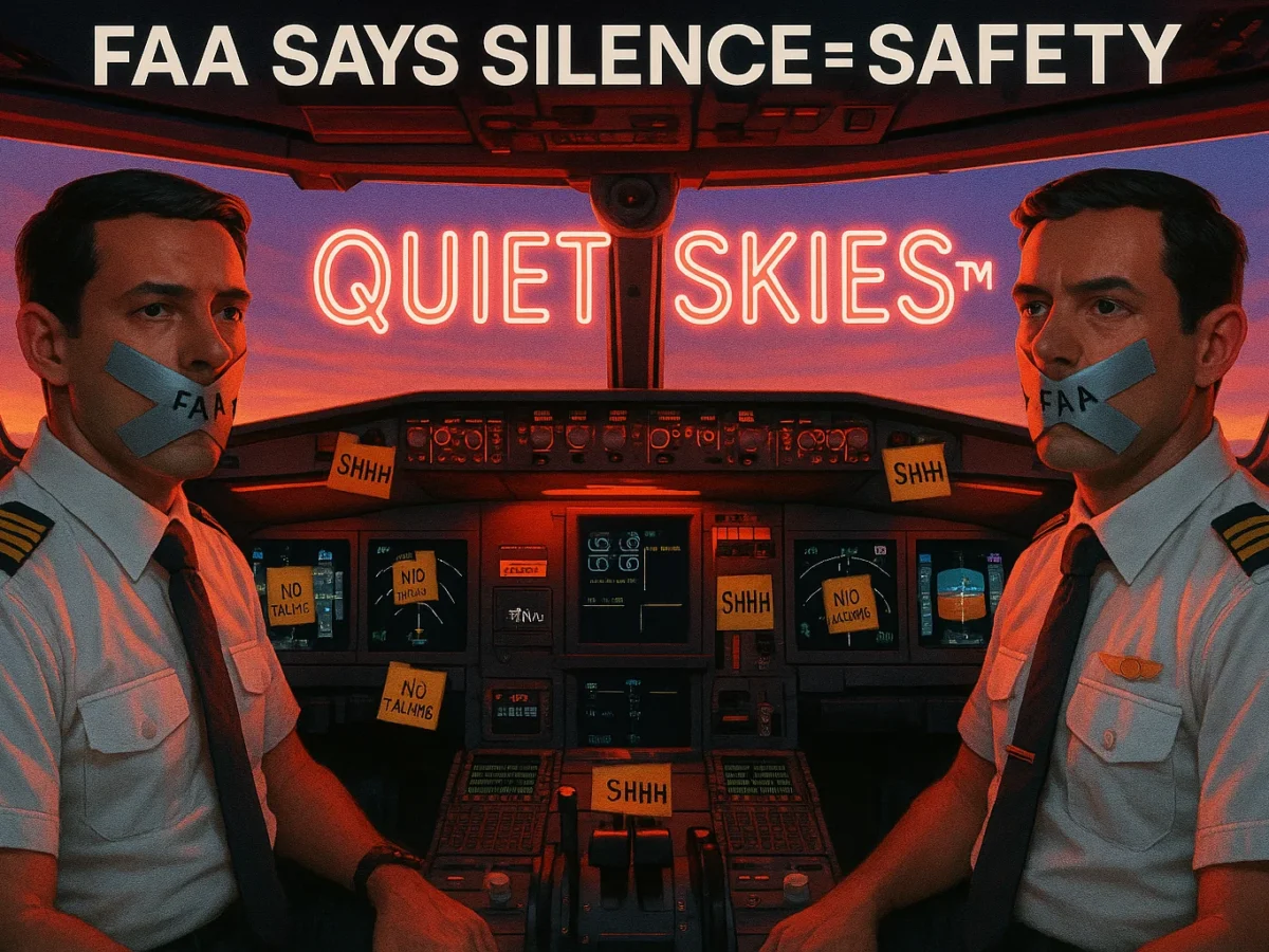 two men in a pilot's cockpit