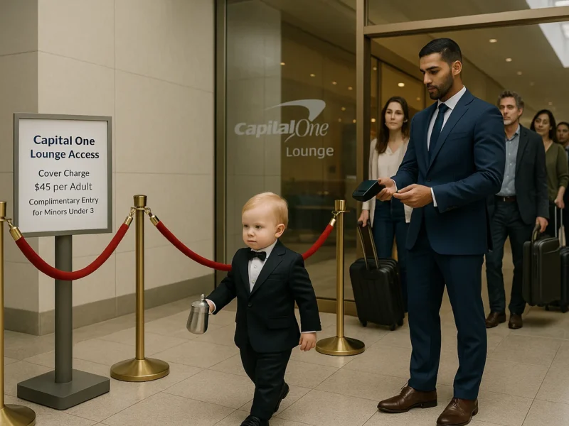 a man in suit walking with a baby in a suit