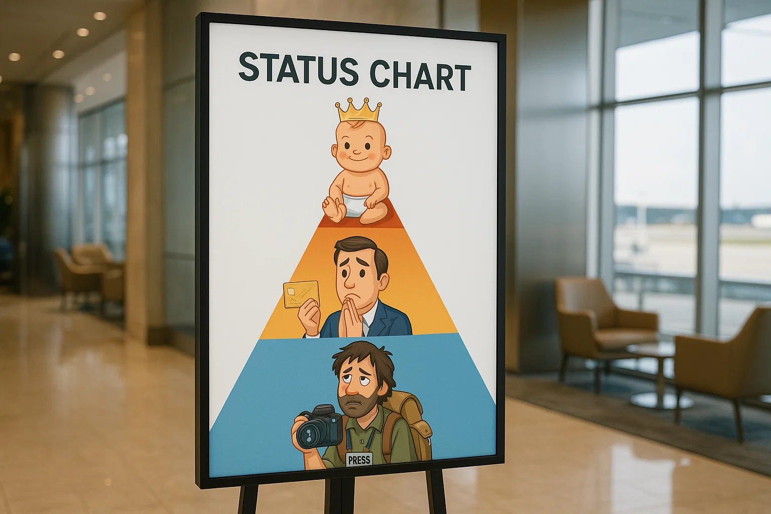 a sign with cartoon characters on it