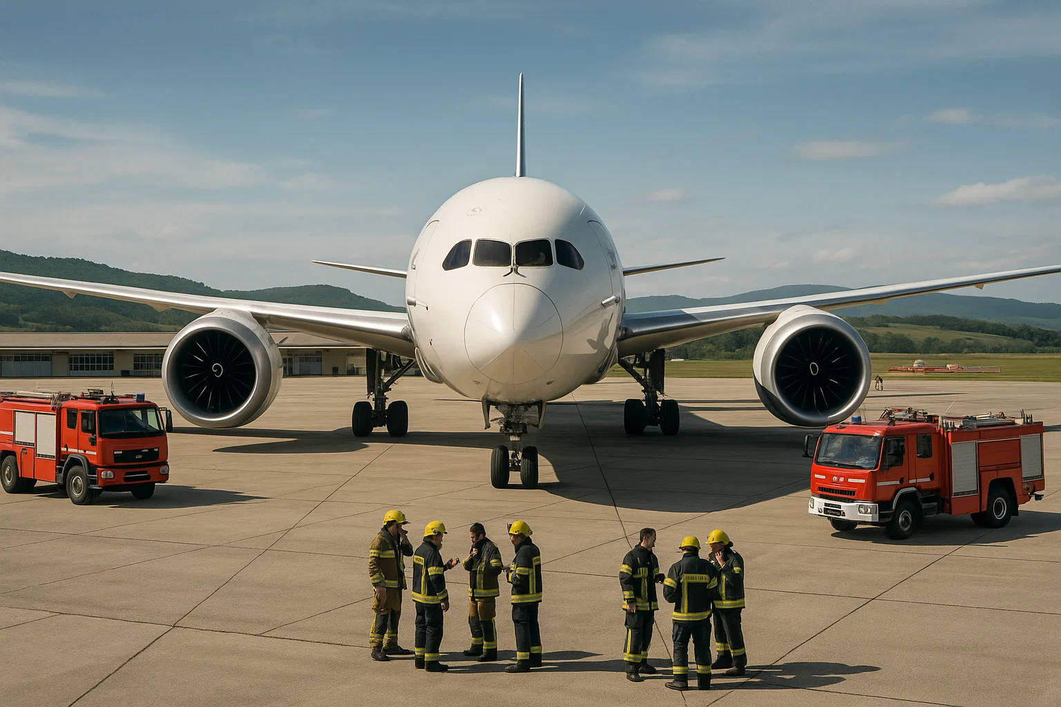 A Boeing 787-9 on approach, unaware its runway has commitment issues