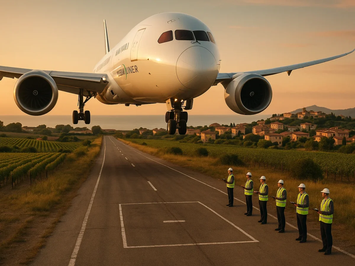 a group of people standing next to a plane