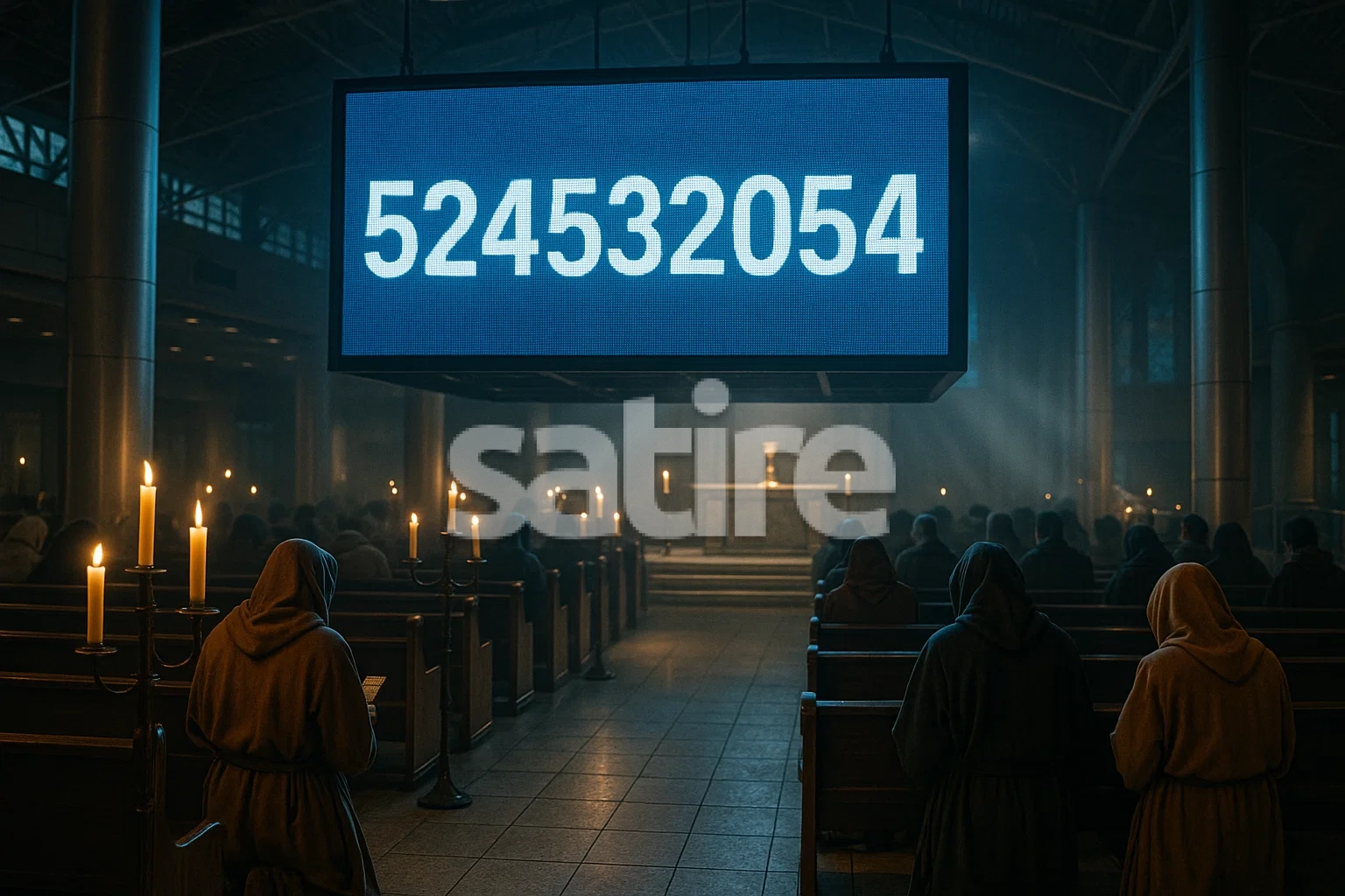 a group of people in a church