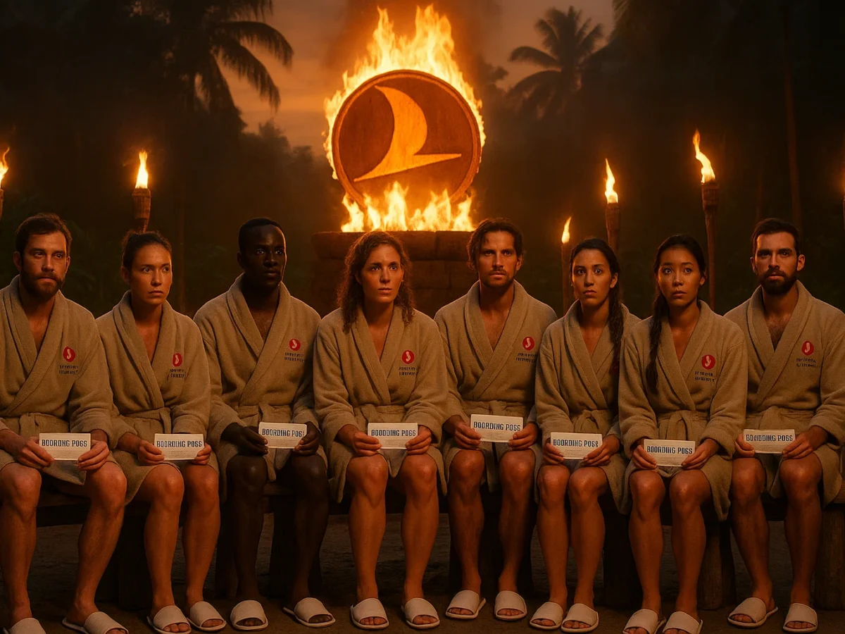 a group of people sitting in front of a fire
