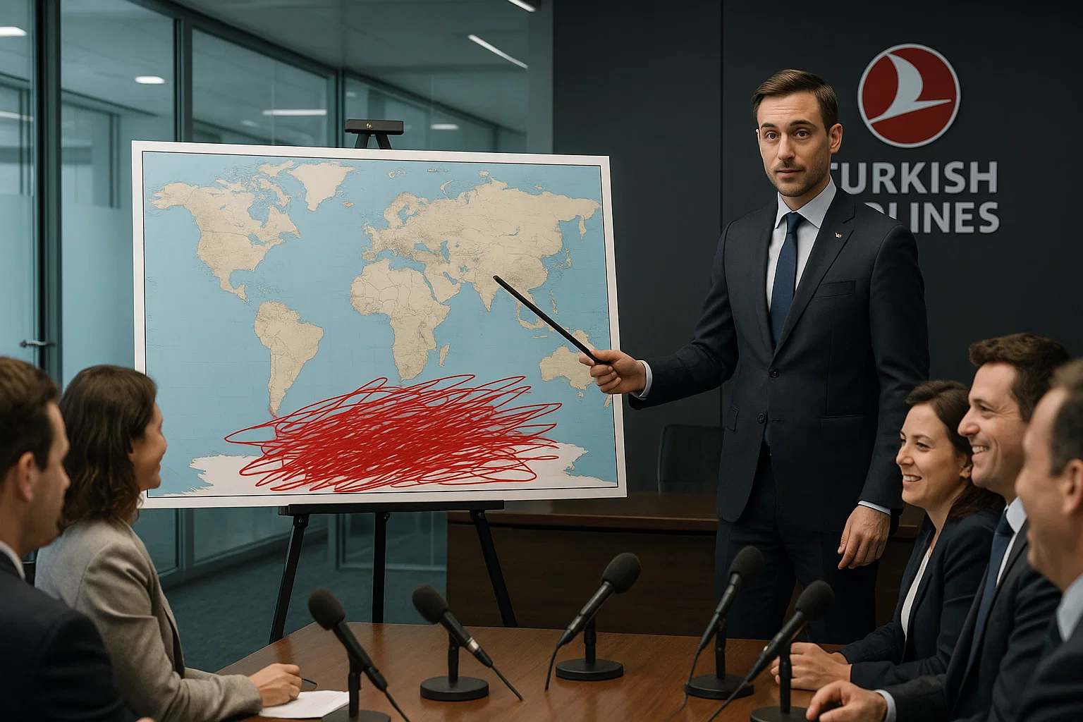 a man pointing at a map