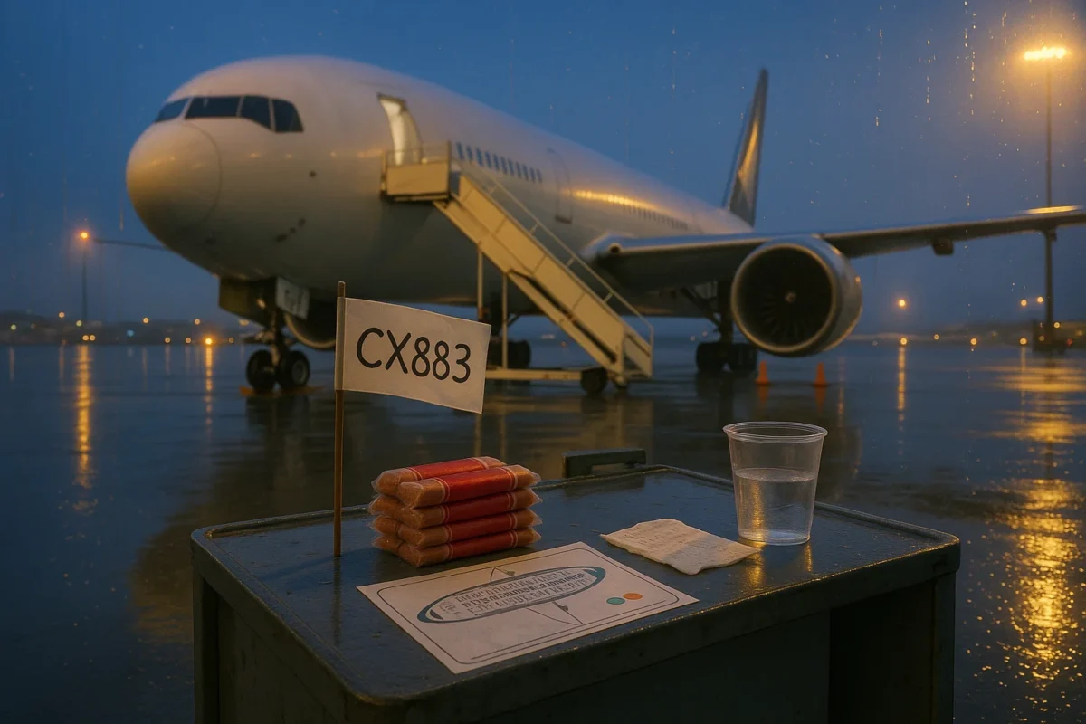 a plane on the runway