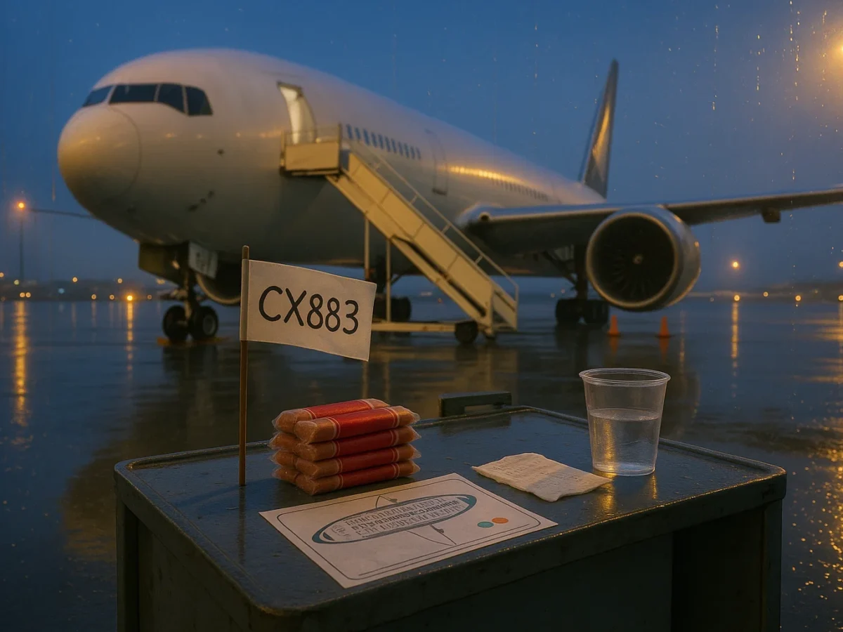 a plane on the runway